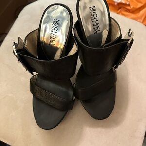 Michael Kors Black Strappy Heels